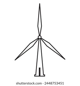windmill icon vector design. alternative energy icon vector design