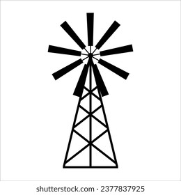 Windmill icon, Windmill Vector Illustration