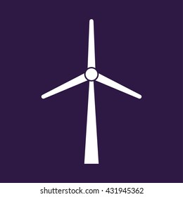 Windmill icon . Vector illustration