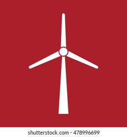 Windmill icon . Vector illustration