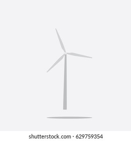 Windmill icon, vector illustration design. Ecology objects collection.
