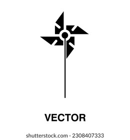 Windmill icon, vector illustration. windmill icon illustration isolated on white background, windmill icon