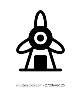 Windmill Icon Vector Symbol Design Illustration