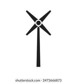 windmill icon vector template illustration logo design