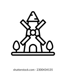 windmill icon for your website design, logo, app, UI.