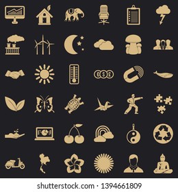 Windmill icons set. Simple style of 36 windmill vector icons for web for any design