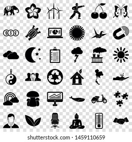 Windmill icons set. Simple style of 36 windmill vector icons for web for any design