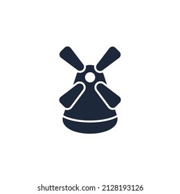 Windmill icons  symbol vector elements for infographic web