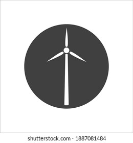 Windmill icon,vector illustration. Flat design style. vector windmill icon illustration isolated on White background