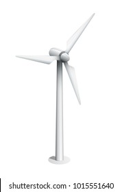 windmill illustration on white background