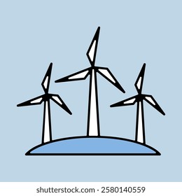 Windmill isolated icon. Agriculture sign. Graph symbol for your web site design, logo, app, UI. Vector illustration, EPS10.