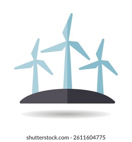 Windmill isolated icon. Agriculture sign. Graph symbol for your web site design, logo, app, UI. Vector illustration, EPS10.