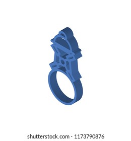 Windmill isometric left top view 3D icon