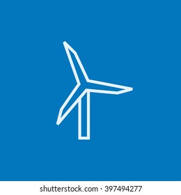 Windmill line icon.