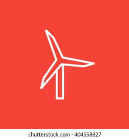 Windmill line icon.