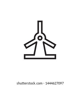 Windmill line icon for web and mobile