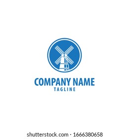 logo del molino de viento. Pueden utilizarse para empresas agrícolas