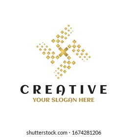windmill logo creative design symbol concept