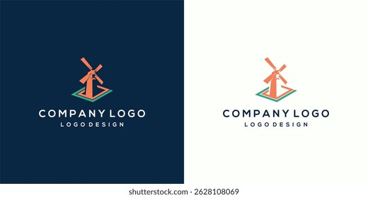 Windmill Logo Design for Company Branding