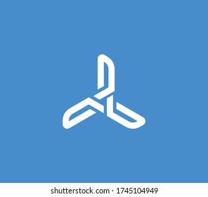 windmill logo design element , turbine logo design template