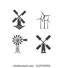 Windmill logo design template