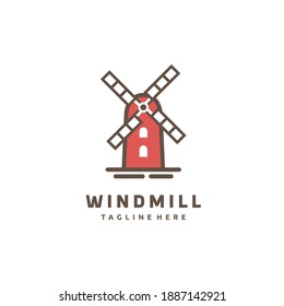 windmill logo icon graphic design 