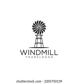 windmill logo icon and vector