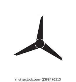 Windmill logo icon vector flat design template