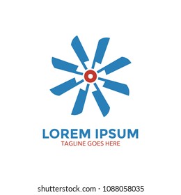 windmill logo. icon. vector illustration