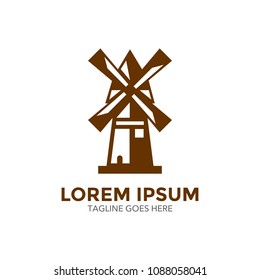 windmill logo. icon. vector illustration