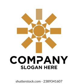 WINDMILL LOGO WITH ROUND SHAPE