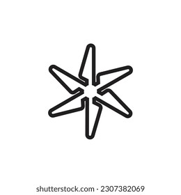 windmill logo vector energy air conditioning technology