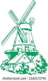 Windmill mill melnitca vilage farm