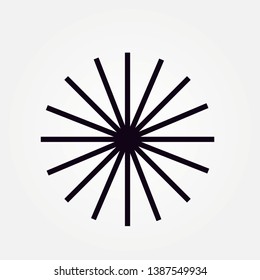 windmill propeller outline single icon
