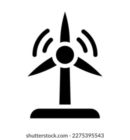 windmill solid icon illustration vector graphic 