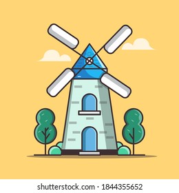 A windmill is a structure that converts wind power into rotational energy by means of vanes called sails or blades, specifically to mill grain (gristmills), but the term is also extended to windpumps,
