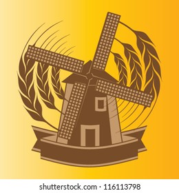 Windmill symbol for wheat products