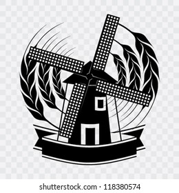 Windmill symbol for wheat products