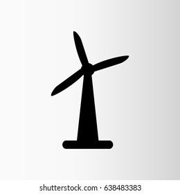 windmill tower vector icon