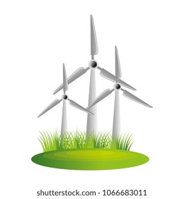windmill turbine energy icon