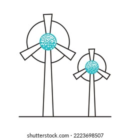windmill turbine sustainable stuff icon