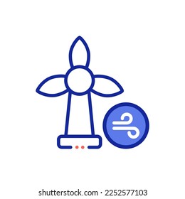 windmill turbine vector illustration icon