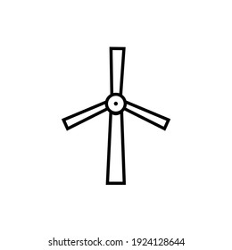 windmill Turbines  logo vektor simple desain white background