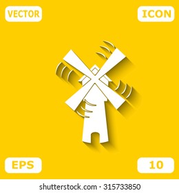 Windmill vector icon