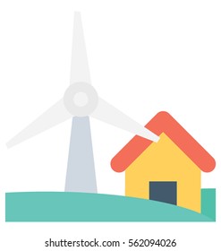 Windmill Vector Icon