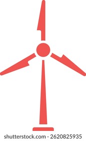 Windmill vector icon. Can be used for printing, mobile and web applications.