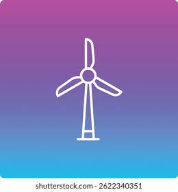 Windmill vector icon. Can be used for printing, mobile and web applications.