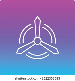 Windmill vector icon. Can be used for printing, mobile and web applications.