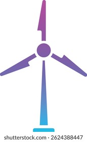 Windmill vector icon. Can be used for printing, mobile and web applications.