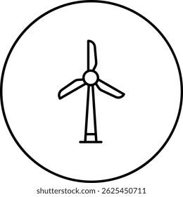 Windmill vector icon. Can be used for printing, mobile and web applications.
